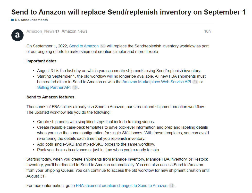 美國亞馬遜將啟動新發貨流程 